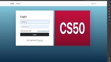 CS50 Final Project - Web App (CMS)