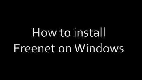 How to install Freenet on Windows