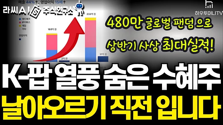 [AI주식연구소] 'K-POP 열풍'의 핵심 수혜주! 게임, 광고, K-POP 커머스 등 지금 당장 주목해야 할 이 '기업' 은?