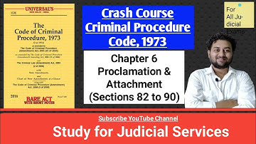 Proclamation and Attachment | Section 82 to 90 of Chapter 6 | Criminal Procedure Code