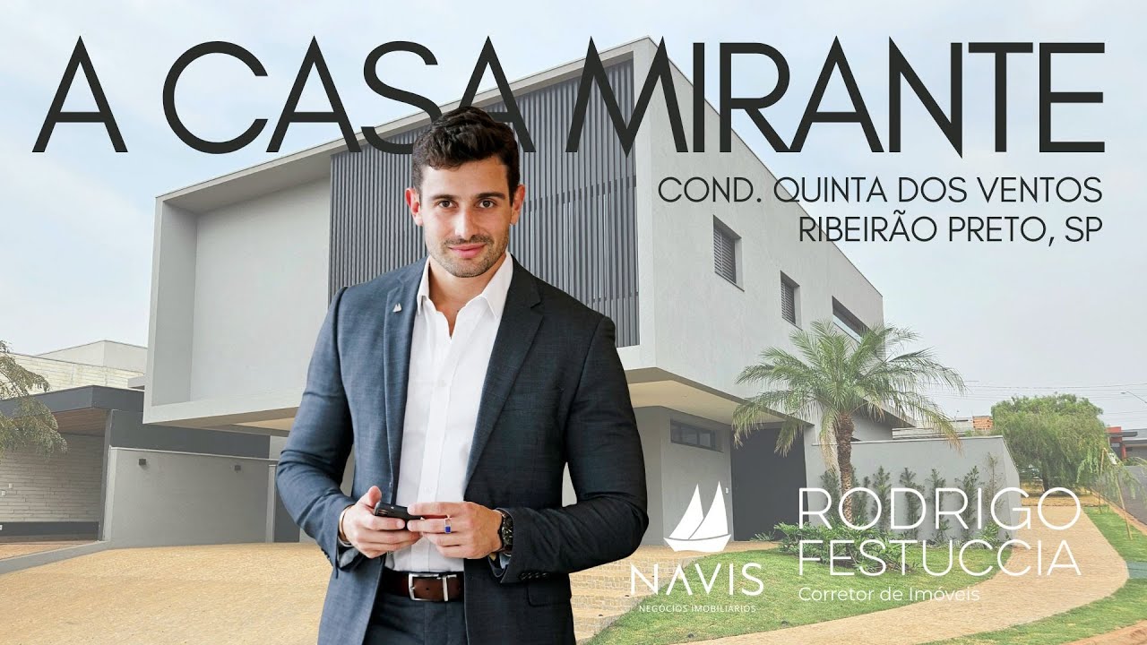 Sobrado sensacional no Quinta dos Ventos em Ribeirão Preto - A CASA MIRANTE