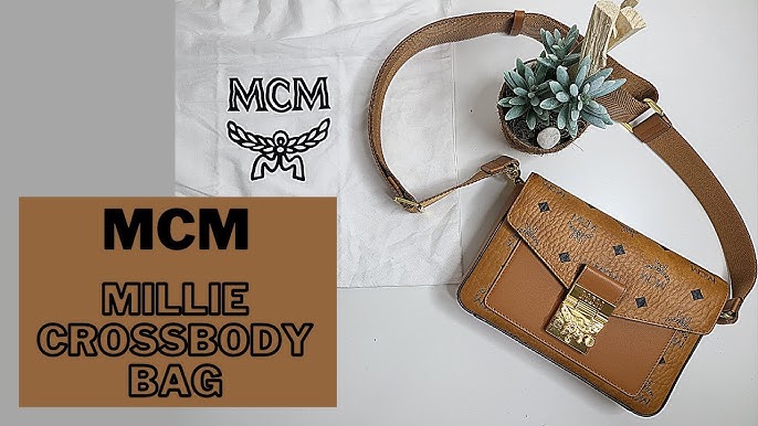 Unboxing MCM Patricia Crossbody bag in powder pink 