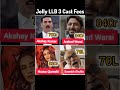 Jolly LLB 3 Movie Cast Fees #shorts #jollyllb3 #akshaykumar #arshadwarsi