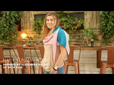 March 2020 CAL: Kaira Tunisian Scarf by Alexandra Halsey