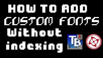 Add custom fonts to your project without indexing in clickteam fusion! (windows only)