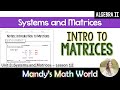Introduction to Matrices Quiz