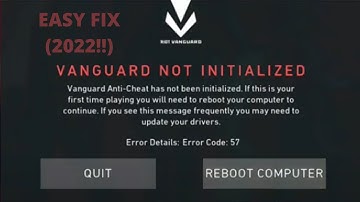 How to Fix Valorant Error Code 57 : Vanguard is not initalized (2022)