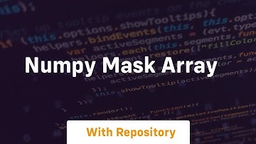numpy mask array