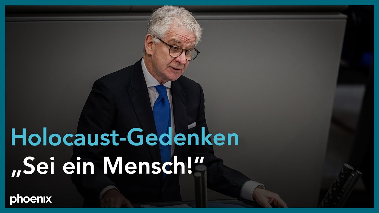 Marcel Reif bei der Gedenkstunde für die Opfer des Nationalsozialismus im Bundestag am 31.01.24