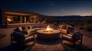 Desert Night Retreat with Fire Pit & Starry Sky | Ultimate Relaxation Escape
