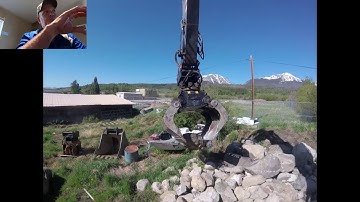 Excavator Tek:  Trevi Benne PMG 20 Demolition & Sorting Grapple Loading Boulders