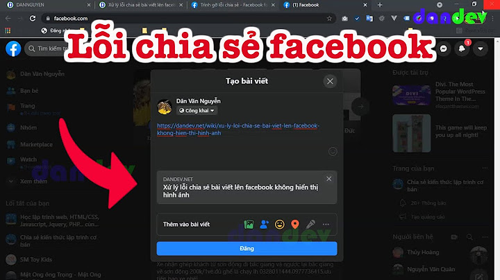 Lỗi không hiển thị ảnh khi chia sẻ facebook năm 2024