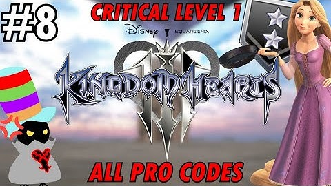 Kingdom Hearts III - Critical Level 1 All PRO Codes - Part 8 - Regular Pat Stream