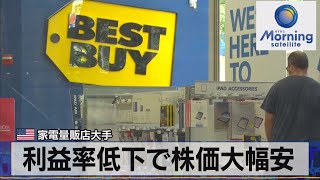 米 家電量販店大手　利益率低下で株価大幅安（2021年11月24日）