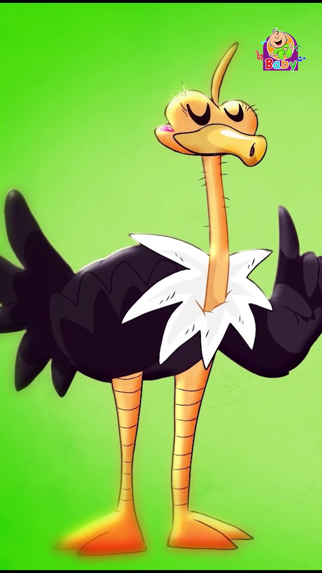 النعامة #shorts | #طيور_بيبي  #cartoon #toyorbaby