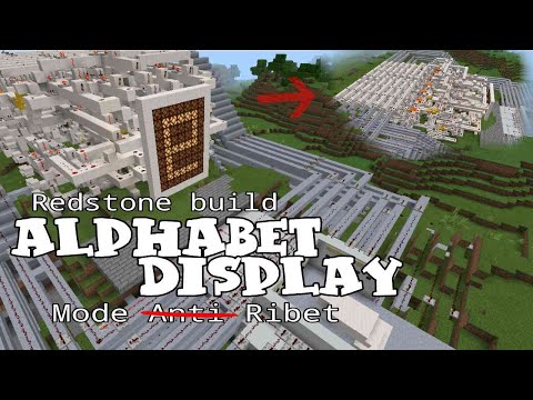 Alphabet Display Redstone Build - Minecraft PE - Project Gabut 1