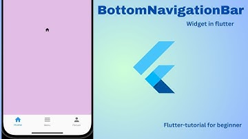 BottomNavigationBar || (Widgets in Flutter) Flutter Step by Step Tutorial with Example-Learn Flutter