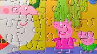 Пеппа, Джордж И Санта - Собираем Пазлы Для Детей Свинка Пеппа Merry Nika