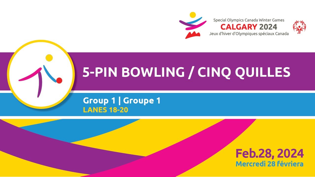 Special Olympics Canada CALGARY 2024 🎳 5 pin Bowling Lanes 1820