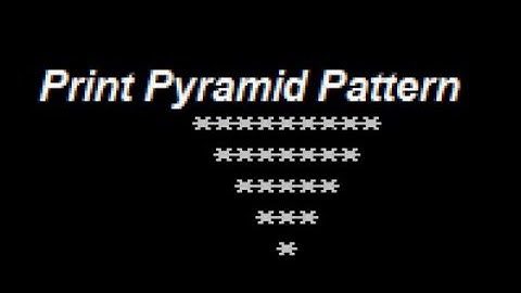 Printing pyramid Pattern in C# Example Two