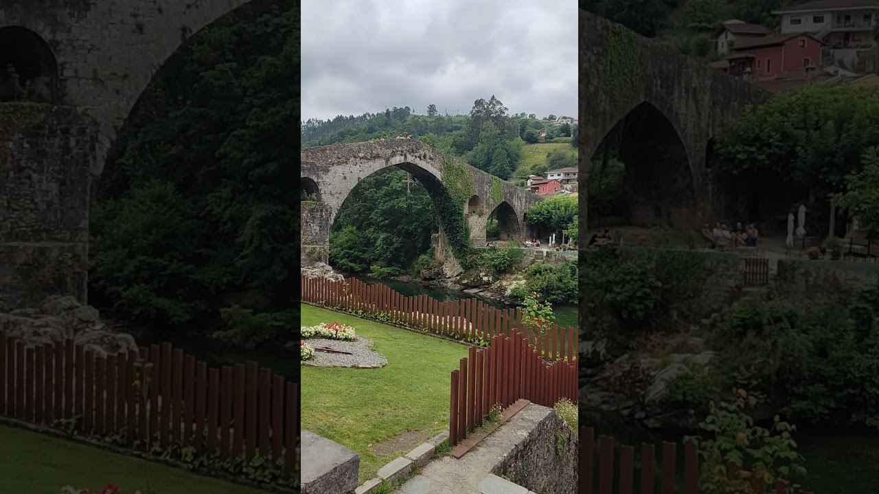 Puente romano de Cangas de Onís , no te caigas desde arriba. #Asturias #puente #cangasdeonis