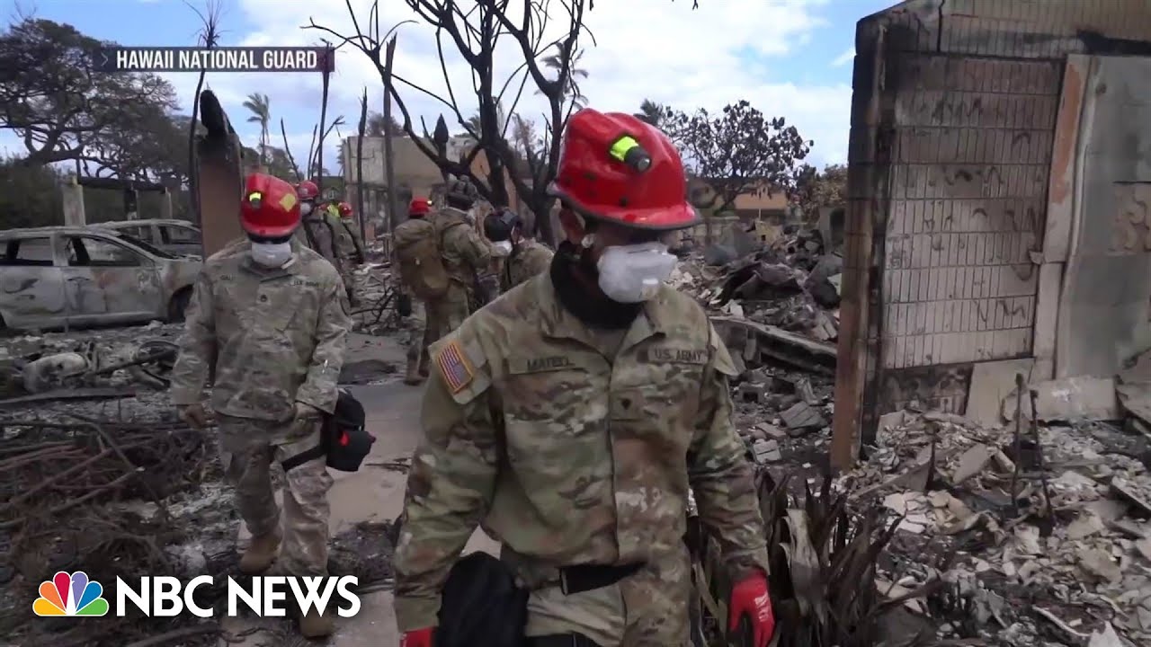 Desperate search for the unaccounted for amid Hawaii wildfires