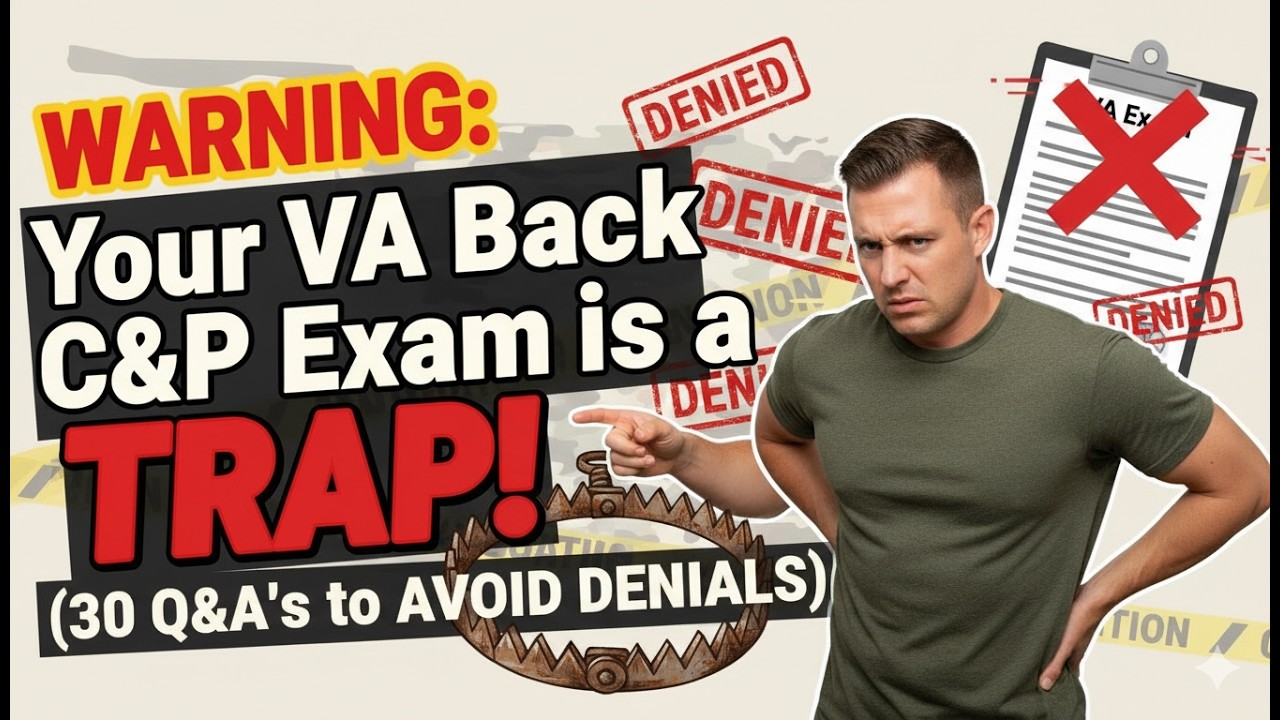 TOP SECRET: VA Back Exam! (30 Q&A's REVEALED) - ACE Your C&P, Max Your Rating!