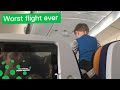 MAN FILMS TODDLER TANTRUM ON LONG HAUL FLIGHT