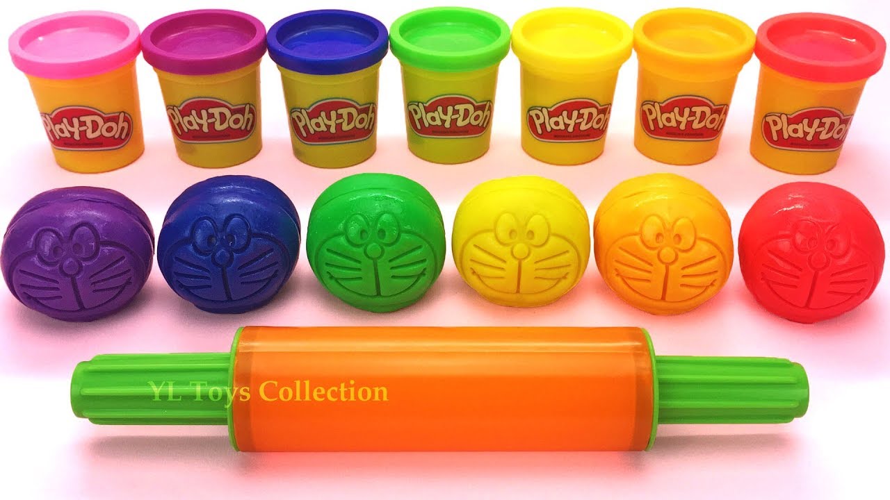 learning colors with play doh