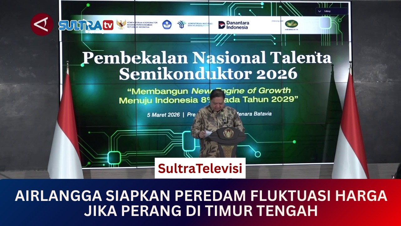 🟠LIVE MENYAPA NUSANTARA : AIRLANGGA SIAPKAN PEREDAM FLUKTUASI HARGA JIKA PERANG DI TIMUR TENGAH.