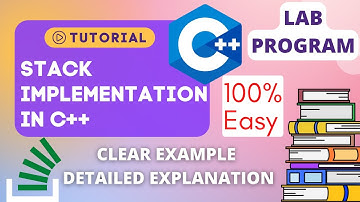 C++ STACK IMPLEMENTATION PROGRAM | STACK IMPLEMENTATION USING C++ | SIMPLE STACK PROGRAM USING C++