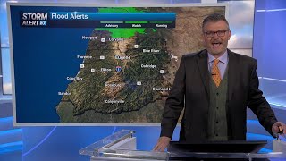 Scattered showers Friday with warmer temperatures ahead
