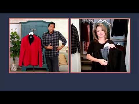 Cuddl Duds Men's Fleece Bonded Sherpa Half Zip Pullover on QVC