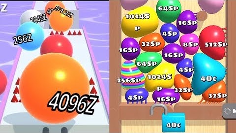 Ball Run 2048 Infinity vs Blob Merge 3D 4OC #ballgamezone #blobmerge3dgame
