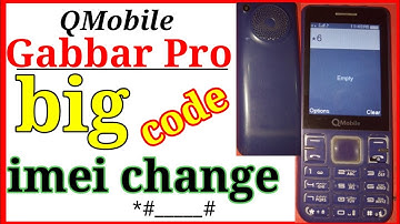 QMobile Gabbar Pro Big imei Change Code imei repair Q Gabar pro  big #imei #qmobile