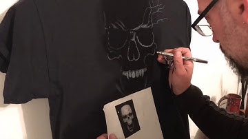 Time Lapse Airbrush Skull T-shirt