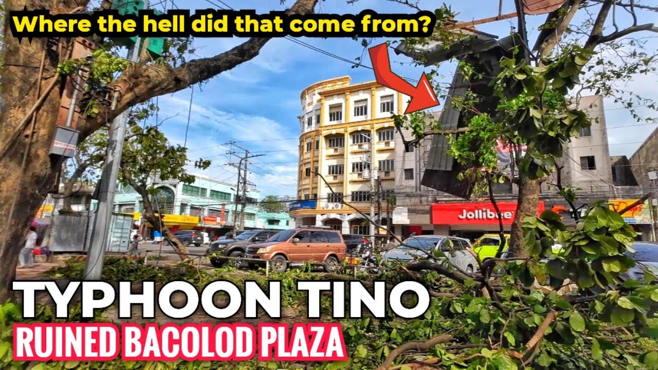 THE BACOLOD PLAZA AND HANDUMANAN DEVASTATED BY TYPHOON TINO Bacolod City Philippines 🇵🇭