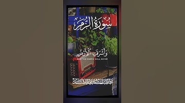 ﴿ وَأَشْرَقَتِ الْأَرْضُ بِنُورِ رَبِّهَا﴾ #سوره_الزمر #القران_الكريم #الشيخ_عبدالباسط_عبدالصمد