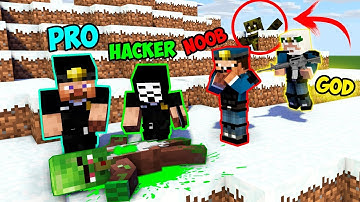 Minecraft NOOB vs PRO vs HACKER vs GOD : ZOMBIE VILLAGER INVESTIGATION in Minecraft Animation