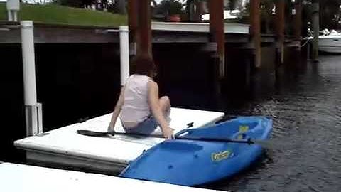 NEW VIDEO: HOW TO GET IN AND OUT OF A KAYAK FROM A FLOATING KAYAK DOCK