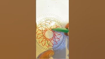 Spirograph Amazing design ASMR Satisfying #shorts #ytshorts #spirograph