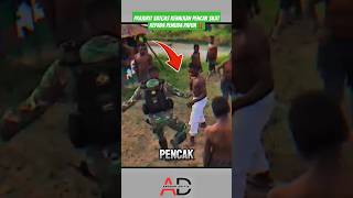 Prajurit satgas ajarkan pencak silat saat dipapua😱 #shorts #tni #viralvideo #kopassus