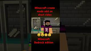 Minecraft create mod Minecraft Bedrock edition😀😀