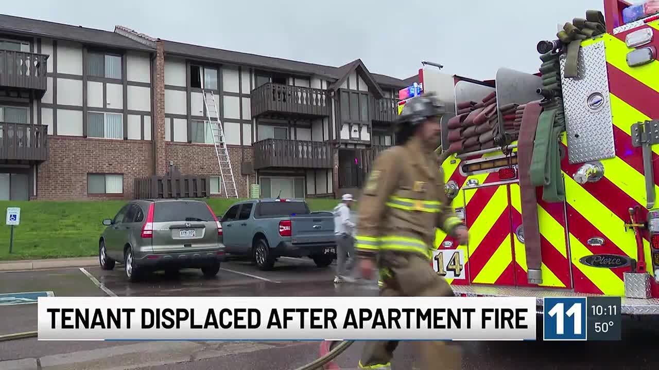 Tenant displaced after apartment fire in Colorado Springs - YouTube