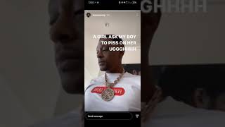 Boosie speaks on girl asking his son to "piss on her"