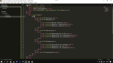 menu  horizontal desplegable con CSS