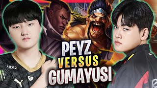 T1 GUMAYUSI vs GEN PEYZ! - T1 Gumayusi Plays Draven ADC vs GEN Peyz Lucian! | Season 2024