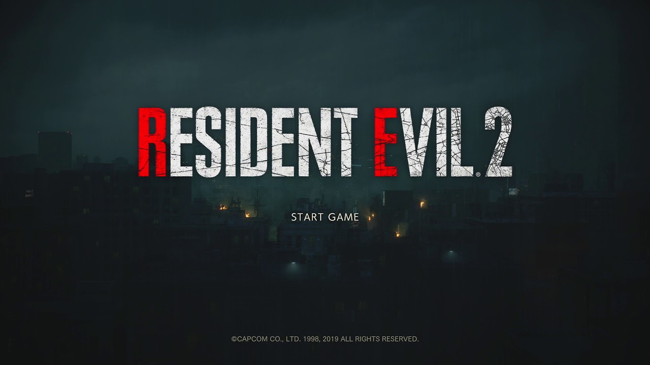 Image result for resident evil 2 start screen