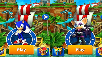 Sonic Dash SONIC VS ELITE AGENT ROUGE Android iPad iOS Gameplay HD