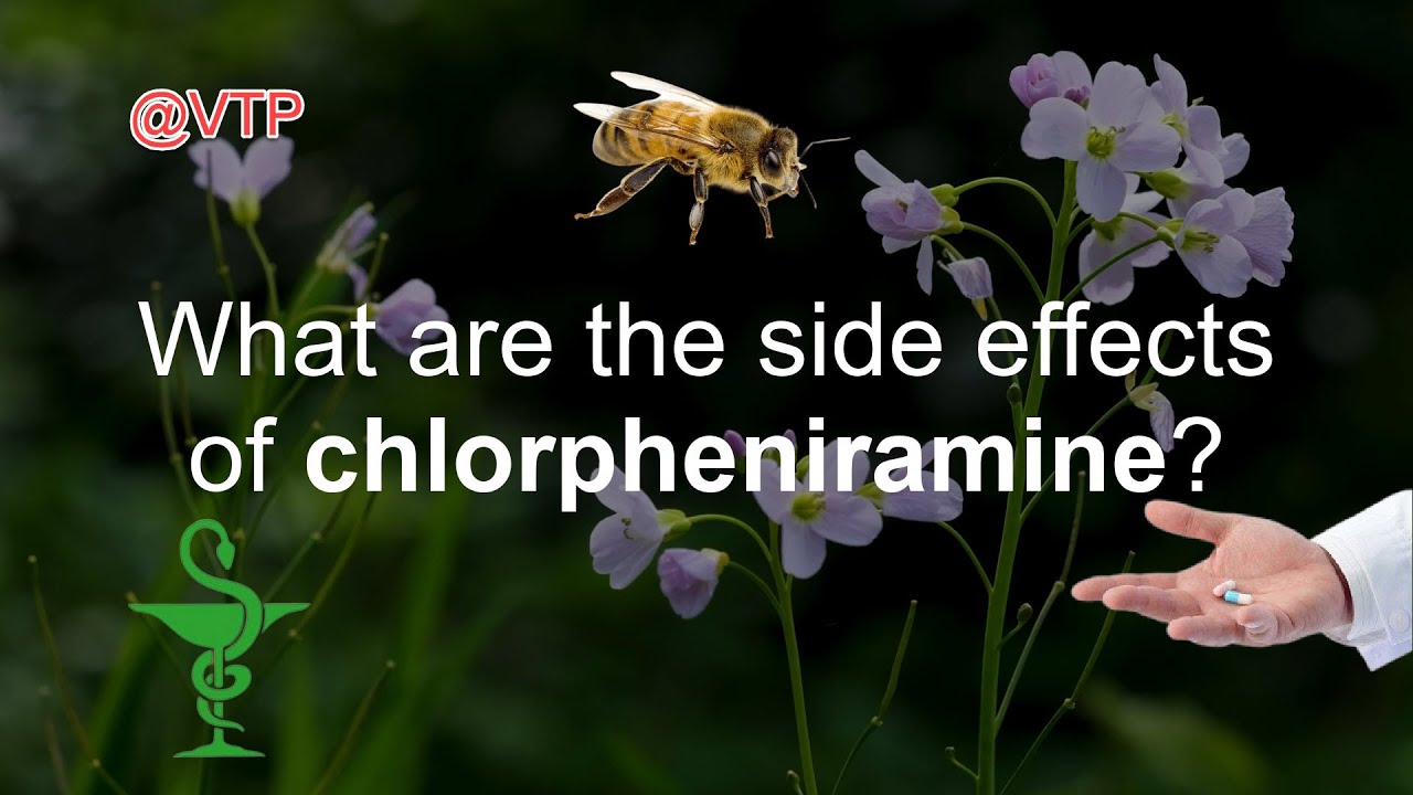 What are the side effects of chlorpheniramine? 🎧 Learn medical American English vocabulary. ✅